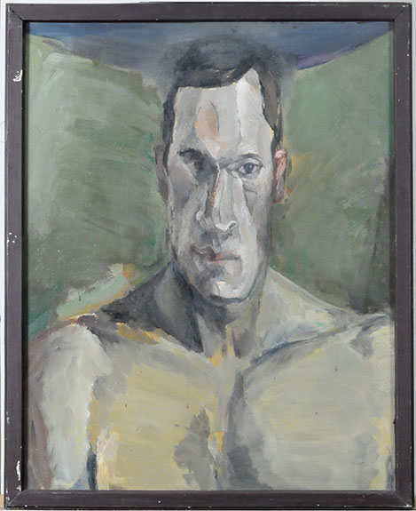Steffen Fischer: Portrait Wolfang B, 1982, Öl/Leinwand, 55 x 70 cm, Inv.-Nr. A 0774, Rechte: Steffen Fischer