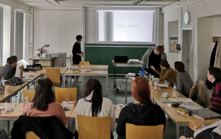 Blocksitzung im Seminargebäude des Instituts für Kunst- und Musikwissenschaft der TU Dresden